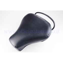 de color negro Sella solo piloto sin tachuelas y costuras para Vespa VNB 1> 6 - VBB 1> 2 - VBA - VNA - GT - GTR - GL - Sprint - Sprint V. - TS - Rally - GS 160 - SS 180 - PX todo versiones
