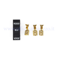 62052 - Presa corrente completa di faston per centralina Femsatronic per vespa Rally 200