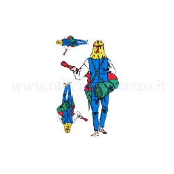 Adesivo "Vagabond" anni '80 (kit con tre adesivi)