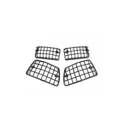 Griglie per indicatori di direzione in plastica nera  per Vespa PX80-200-PE-Lusso- T5- Classic (4pz)