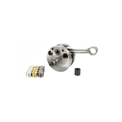 Crankshaft full shoulders, with key "Racing" for Pinasco 20 cone casing for Vespa small