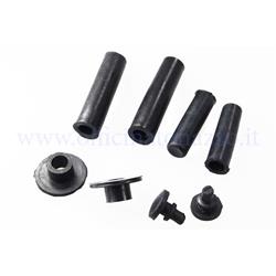 Rubber parts kit for bonnets with internal hooks for Vespa PX 125/150/200