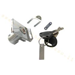 Complete chrome top case lock for Vespa PX Arcobaleno PX98 - MY - T5 - PK XL