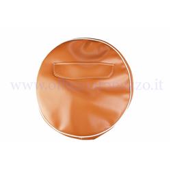 P90230 - Copriruota di scorta marrone chiaro senza scritta con tasca portadocumenti per cerchio da 10"