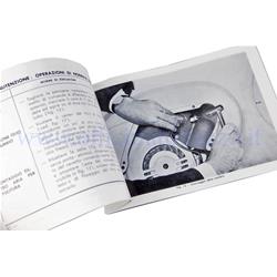 Use and maintenance booklet for Vespa 50 V5A1T from 1963 to 1971