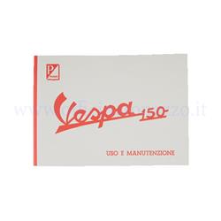 Use and maintenance manual for Vespa 150 VBB1T from 1960 to 1964