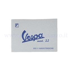 610037M - Use and maintenance manual for Vespa 125 from 1953
