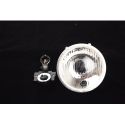 Fanale anteriore in vetro completo di portalampada  per Vespa  90 SS dal 1966, Vespa 125 Primavera - ET3, 125/150 Super