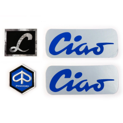 Kit targhette adesive per ciclomotore Piaggio Ciao Lusso