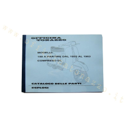 Parts catalogue for Vespa 150 from 1955 to 1963 inclusive GL