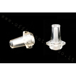 Ampoule transparente pour indicateur d'huile mélangeur pour Vespa