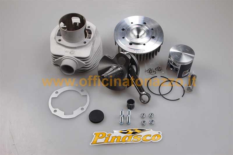 Kit cilindro Pinasco 190cc candela centrale in alluminio corsa lunga 60 mm (25032941 + 25080826) per Vespa PX 125 – 150 – Sprint Veloce – TS 2a serie
