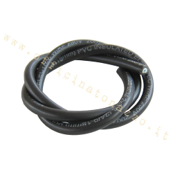Black spark plug cable Ø 7mm for Vespa (LENGTH 50 cm)