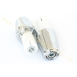 BUZZETTI handlebar counterweights, chrome, Ø clamp bushing 17.5 mm. 180 g