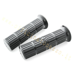 Paire de poignées Ø 24 mm noires pour Vespa 50 Special - Primavera - ET3