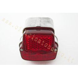 Rücklicht aus Metall komplett mit Dichtung für Vespa 50 1. Serie 1963&gt