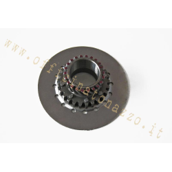 Pignon Z 23 s'engrène sur primaire Z65 pour embrayage 7 ressorts Vespa