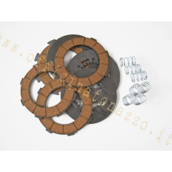 Embrayage 4 disques en liège Malossi avec disques intermédiaires et 7 ressorts renforcés pour Vespa 200