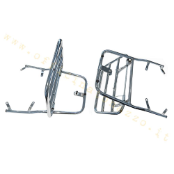 Chrome rear luggage rack with flip-up panel for Vespa GT 125L - 200L