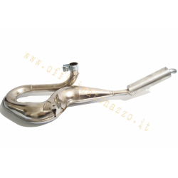 Simonini chrome expansion silencer with aluminium silencer for Vespa 200
