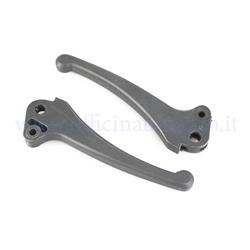 Pair plastic gray levers for Vespa PK 50 S - PK XL - Automatic - ETS