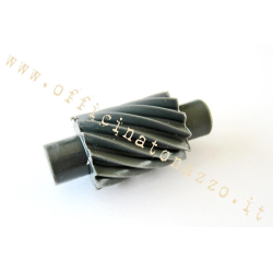 Speedometer gear 12 (diam. 12.3) basic black for Vespa PX - PE  after 1981 - Arcobaleno - Cosa - T5