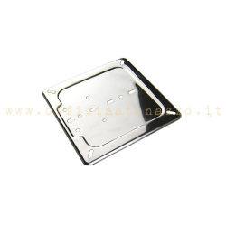Chrome-plated Vespa iron licence plate holder for new European plates