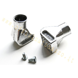 Vespa kickstand shoes in polished aluminium Ø22mm