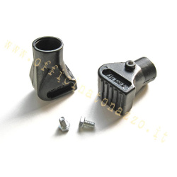 Vespa stand feet in black aluminium Ø22mm