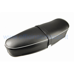 Black double seat with springs, without lock for Vespa 125 Primavera