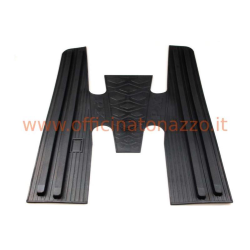 Black rubber footrest mat for Vespa 125-150-200 PX - PE (with "PX" printed on the side)