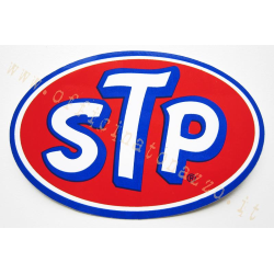Aufkleber „STP”, oval,  9,5 x 6,5 cm