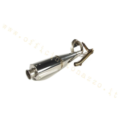 Sfera 4T exhaust - ZIP 125 - ET4 leader in polished steel complete with DB Killer