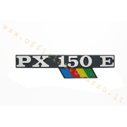 Placa del maletero «PX 150 E» arcoíris con bandera