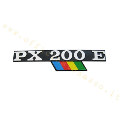 "PX 200 E" rainbow bonnet plate with flag