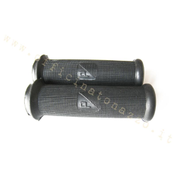Pair of black Ø 24mm handle grips for Vespa  50 - VNA - VNB - Primavera - ET3