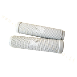 Paire de poignées Ø 22 mm grises pour Vespa phare bas