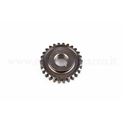 25270909 - Pinasco pinion gear Z 26 meshes on primary Z 69 (Ratio 2,65) straight teeth for Vespa 50 - Primavera - ET3