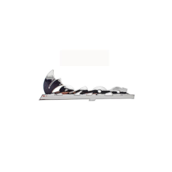Side cover plate "Vespa" in chrome-plated plastic (small) for Vespa ET2 - ET4