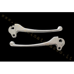Paire de leviers de frein et d'embrayage polis pour Vespa PX Arcobaleno