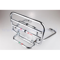 Faco chrome rear luggage rack with flip-up panel for Vespa GTS/GTS Super/GTV/GT 60/GT/GT L 125-300ccm