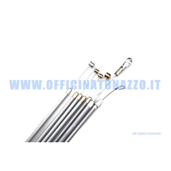 Kit de cables/fundas con funda autolubricante interna para Vespa 50 N - L - R - Special, GRIS