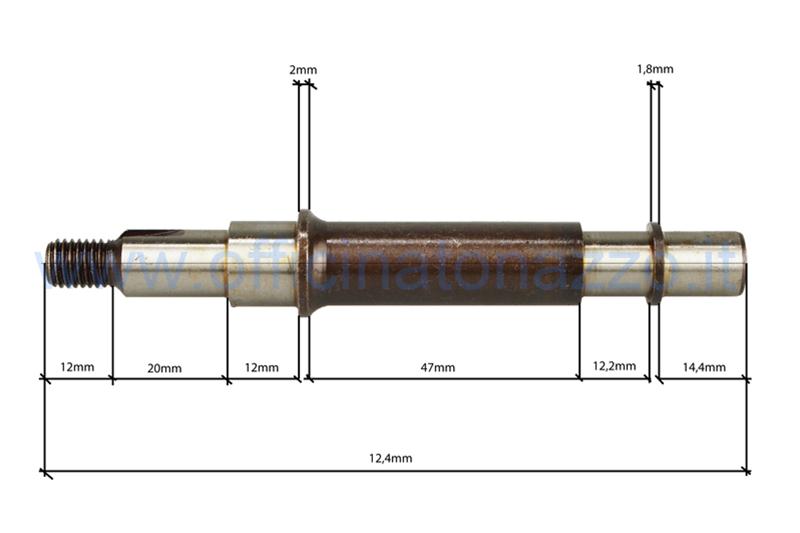 Mehrgang-Schwenklager Ø 15 mm für Vespa VBC Super (Ref.Piaggio 110512)