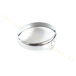 Marco cromado para faro delantero con marca Siem Ø105 mm para Vespa VNA - VNB (ref. original Piaggio 082079)