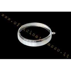 Cadre chromé pour phare avant avec logo Siem Ø95 mm pour Vespa 125 V1T&gt