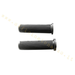Paire de poignées Ø 24 mm noires pour Vespa PX Arcobaleno