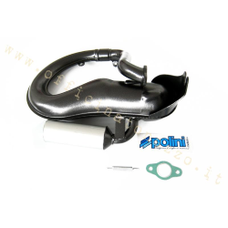 Polini Racing exhaust with aluminium silencer for Vespa 50 PK XL