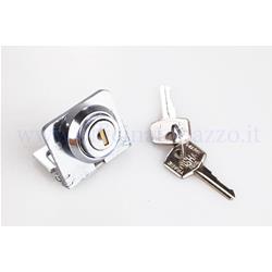 Steering lock with short plate and "Nisha" key for Vespa 125 V30 / 33T - VM1T / 2T, VN1T / 2T -VL1T / 3T - VB1T