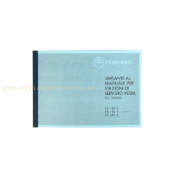 Variante au manuel pour station-service, Vespa PX 125 E - 150 E - 200 E