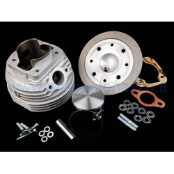 Cylindre Parmakit 130cc ECV Ø57 en aluminium aspiré au carter bougie latérale pour Vespa Primavera - ET3